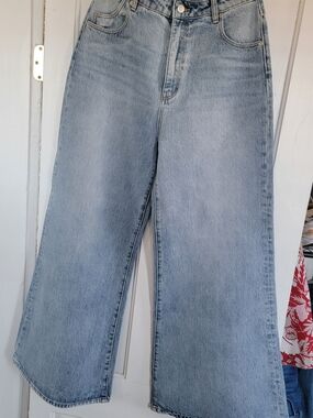 ROLLA'S Light Wash Wide-Leg Jeans
